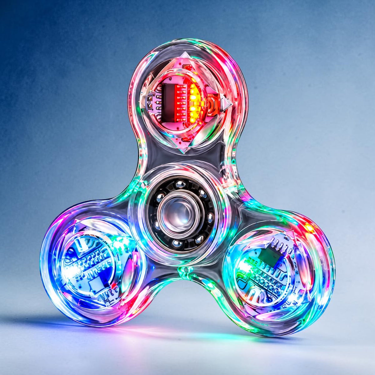 Fidget Spinner LED RGB – Świecący Spinner Antystresowy z Efektami Świetlnymi