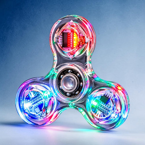 Fidget Spinner LED RGB – Świecący Spinner Antystresowy z Efektami Świetlnymi