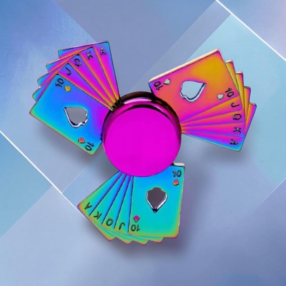 Rainbow Cards – Tęczowy Fidget Spinner w Kształcie Kart