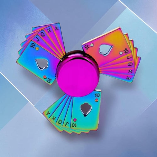 Rainbow Cards – Tęczowy Fidget Spinner w Kształcie Kart